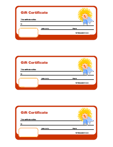 Classroom Gift Certificate