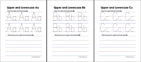 Upper and Lowercase Letters Worksheets