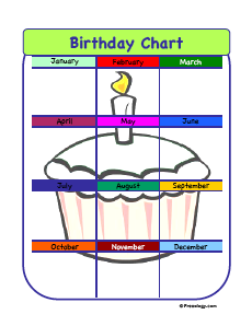 Birthday Chart Style 3