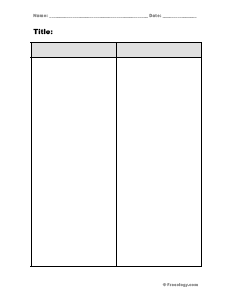 3 Column Lined Paper Template from freeology.com