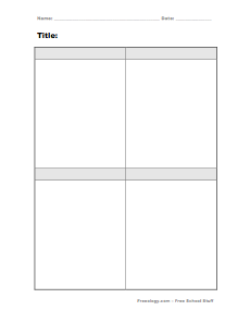 4 Box Graphic Organizer Form - Fill Out and Sign Printable PDF Template
