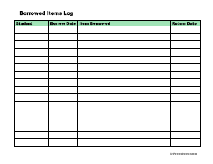 Book Sign Out Sheet Template from freeology.com