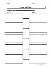 cause and effect essay graphic organizer