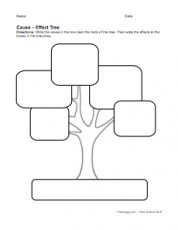 Tree Chart Graphic Organizer