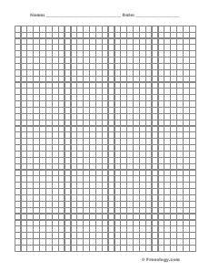 One and a quarter inch square graph paper