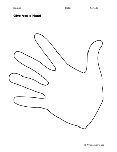 Hand shaped organizer