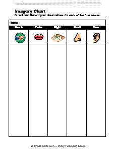 Imagery Chart Observation Organizer
