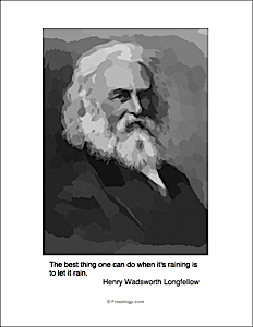 Longfellow Quote Let It Rain Freeology