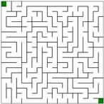 Square maze example