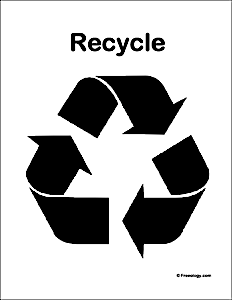 Recycle Symbol Poster