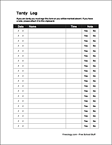 Tardy Log Freeology