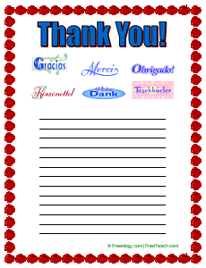Thank You Card Stationery
