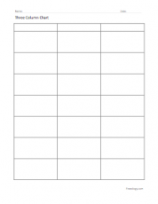 Printable Blank Data Charts