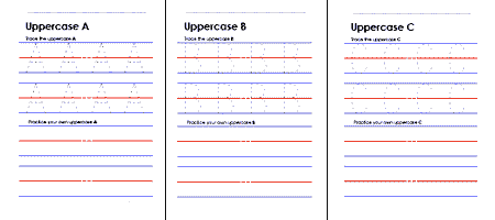 Uppercase Letters Worksheets