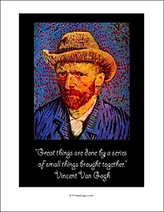 Van Gogh Quote Poster